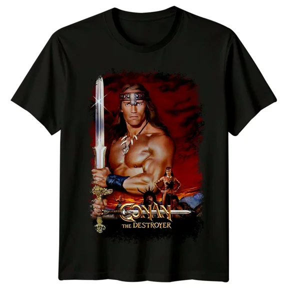 Conan the Destroyer (1984) Movie Poster Inspired T-Shirt Retro 80s Tee Unisex | eBay