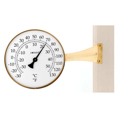 Conant Large Brass Dial Thermometer