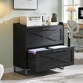 thumbnail image 1 of Conate 2 Drawer Farmhouse File Cabinet, Lateral Filing Cabinet with Charging Station for Home Office, Letter / Legal / A4 Size Hanging Files, 1 of 7