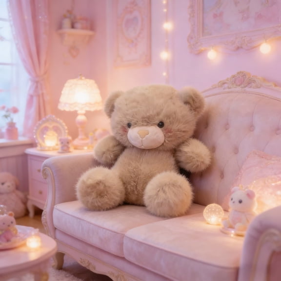 Conbo Plush Teddy Bear Stuffed Animal Soft Cute Doll Gift For Girlfriend Birthday Anniversary Decorative Plush Toy For Bed Sofa Home Decor Comfort Companion Collectible Keepsake