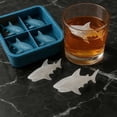 thumbnail image 1 of Conbo Shark Silicone Ice Cube Tray, Food Grade BPA Free, Easy Release, Multi Use Mold For Ice Chocolate Jelly Candy, Dishwasher Safe, Leak Proof Base, Stackable, Blue Purple, Party Drink Decor, 1 of 6