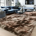 thumbnail image 1 of Conbriboy Large washable rug Shaggy Nursery Area Rug for Baby Toddler Princess Room area rug for living room 5x7ft Tie-dye brown, 1 of 9