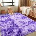 thumbnail image 1 of Conbriboy Living room area rug Modern Simple Bedroom Bed Blanket Home Living Room large area rugs 9x12ft Tie-dye purple, 1 of 8