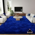 thumbnail image 1 of Conbriboy Rugs For Living Room 8x10ft Shaggy Living Room Plush Rug Bright Blue Carpet For Living Room Bedroom Dining Room Office Home Decor, 1 of 10