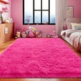 thumbnail image 1 of Conbriboy Soft Fluffy Area Rug Modern Shaggy Bedroom Rugs for Kids Room Nursery Rug Floor Carpets, 8'x 10',Hot Pink, 1 of 7