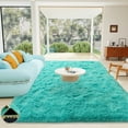 thumbnail image 1 of Conbriboy Ultra Soft Area Rugs Fluffy Soft Shag Carpet 4x6ft Blue For Living Room Bedroom Dining Room Office Home Decor Study Area Rug, 1 of 8