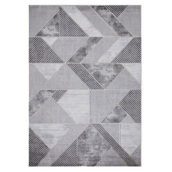 Concard Global Trading  7 x 9 ft. Madison Geometric Area Rug - Gray