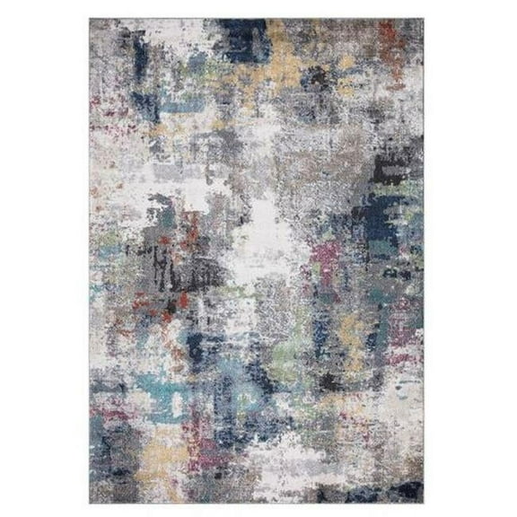 Concard Global Trading 72127 8 x 11 ft. Aloha Abstract Area Rug, Ivory