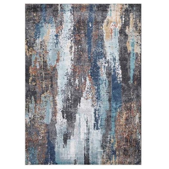 Concard Global Trading 73116 7 x 9 ft. Victoria Abstract Area Rug, Multi-color