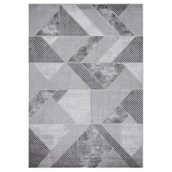 Concard Global Trading  9 x 13 ft. Madison Geometric Area Rug - Gray