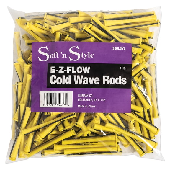 Concave Cold Wave Rods, Long Yellow, 1 lb #356LBYL