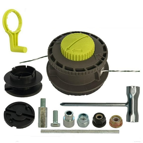 Concave Convex Feed Trimmer Head Kit For Straight Shaft Trimmers,314608005 Replacement Compatible For RY15526, RY15527, RY15529 Models