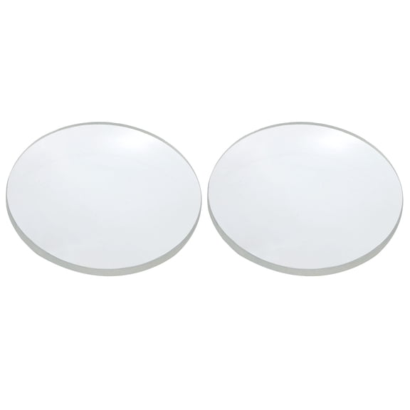 Concave Lens, 60mm Focal Length 30mm (1.4") Diameter Round Glass Magnifying Telescope Lens Trial Set Ground Edge for Lab Physics Class Optics Scientific Experiments, White, 2Pcs