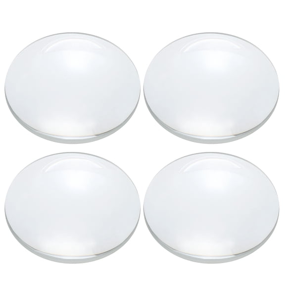 Concave Lens, 60mm Focal Length 40mm (1.6") Diameter Round Glass Magnifying Telescope Lens Trial Set Ground Edge for Lab Physics Class Optics Scientific Experiments, White, 4Pcs