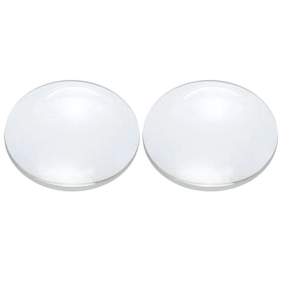 Concave Lens, 60mm Focal Length 40mm (1.6") Diameter Round Glass Magnifying Telescope Lens Trial Set Ground Edge for Lab Physics Class Optics Scientific Experiments, White, 2Pcs