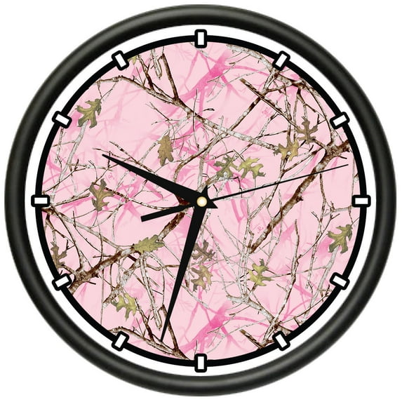 Conceal Pink Design Wall Clock | Precision Quartz Movement | Décor For School Class Office Bedroom Decoration