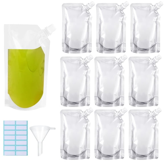 Concealable And Reusable cruise sneak flask Liquor Pouches flask kit Sneak Alcohol flask hide drinking flask kit (3OZ -10PCS)
