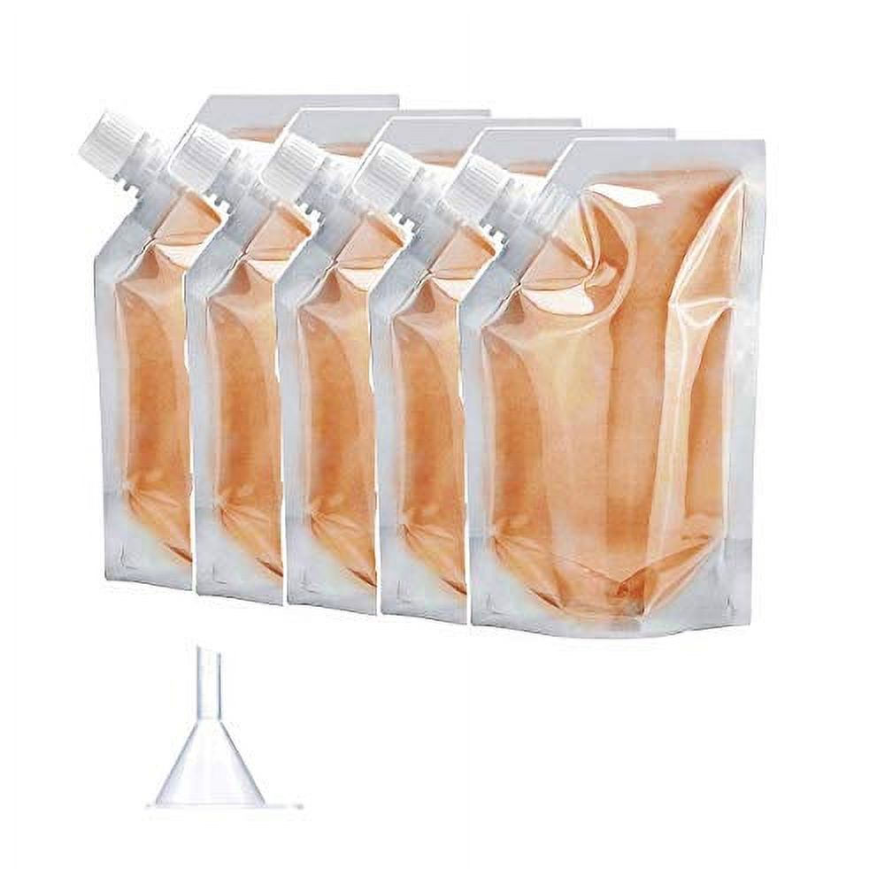 Concealable Plastic Flask Set for Cruise Travel, Reusable Liquor Bags