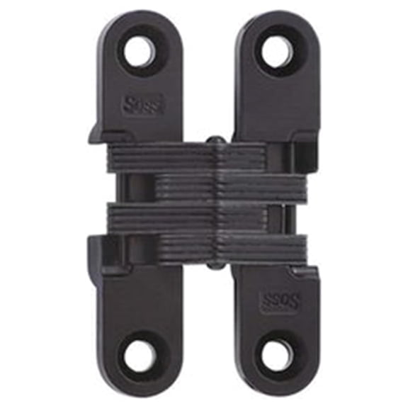 Concealed Cabinet Hinges - Black Finish, 1/2" x 2-3/8", 3/4" Door Thickness - Invisible Hinge for Inset Doors, #204, Durable Hardware
