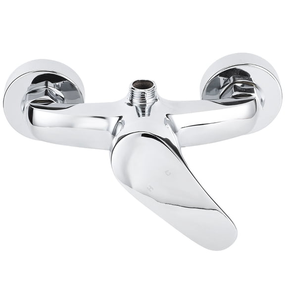 Concealed Copper Shower Valve G1/2 Thread Cold Hot Water Mixing Faucet Wall Mount Dual Outlet Control Bathroom Hardware Accessory Upward Outlet Design