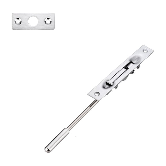 Concealed Door Bolt Steel Extended Shaft Low Profile Design Simple DIY Installation Suitable for Residential Commercial Use