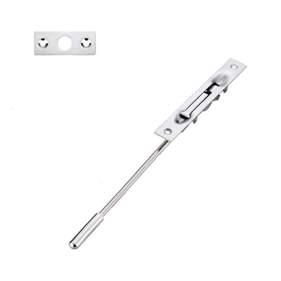 Concealed Door Bolt Steel Extended Shaft Low Profile Design Simple DIY Installation Suitable for Residential Commercial Use