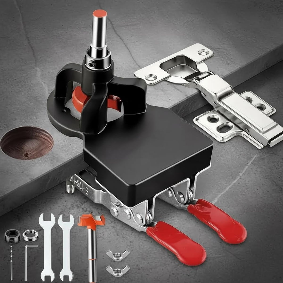 Concealed Door Hinge, Locking Cabinet Hinge, Aluminum Alloy DIY Pocket ...