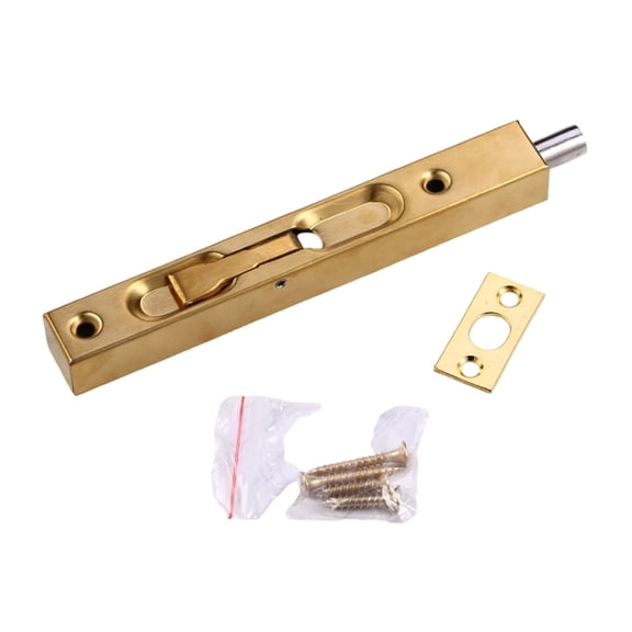 Concealed Flush Latches Lock with Not Pry Reversible Turnpiece Flush Bolt Locking Device for Sliding French Storms Door