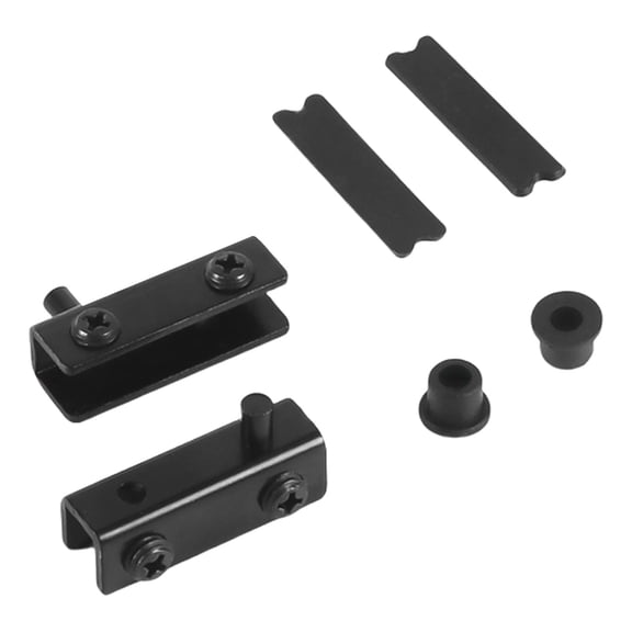 Concealed Glass Door Hinges Cabinet Corner Clamps Corrosion Resistant Steel Door Hinges Sneak Hinges for Homes & Office