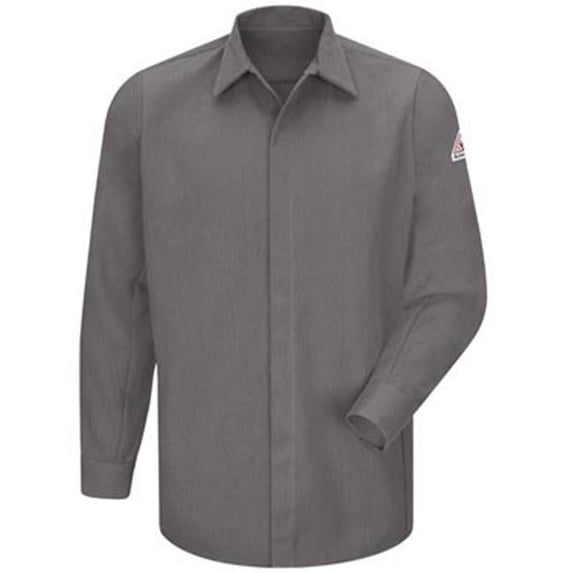 Concealed-Gripper Pocketless Long Sleeve Shirt - CoolTouch 2, Light Blue - 2XL