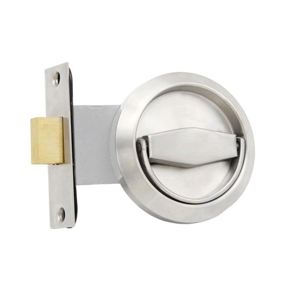 Concealed Handle Stainless Steel Pull Rings Invisible Round Recessed Door 2 Sided Flush for Bedroom Living Room Hardware