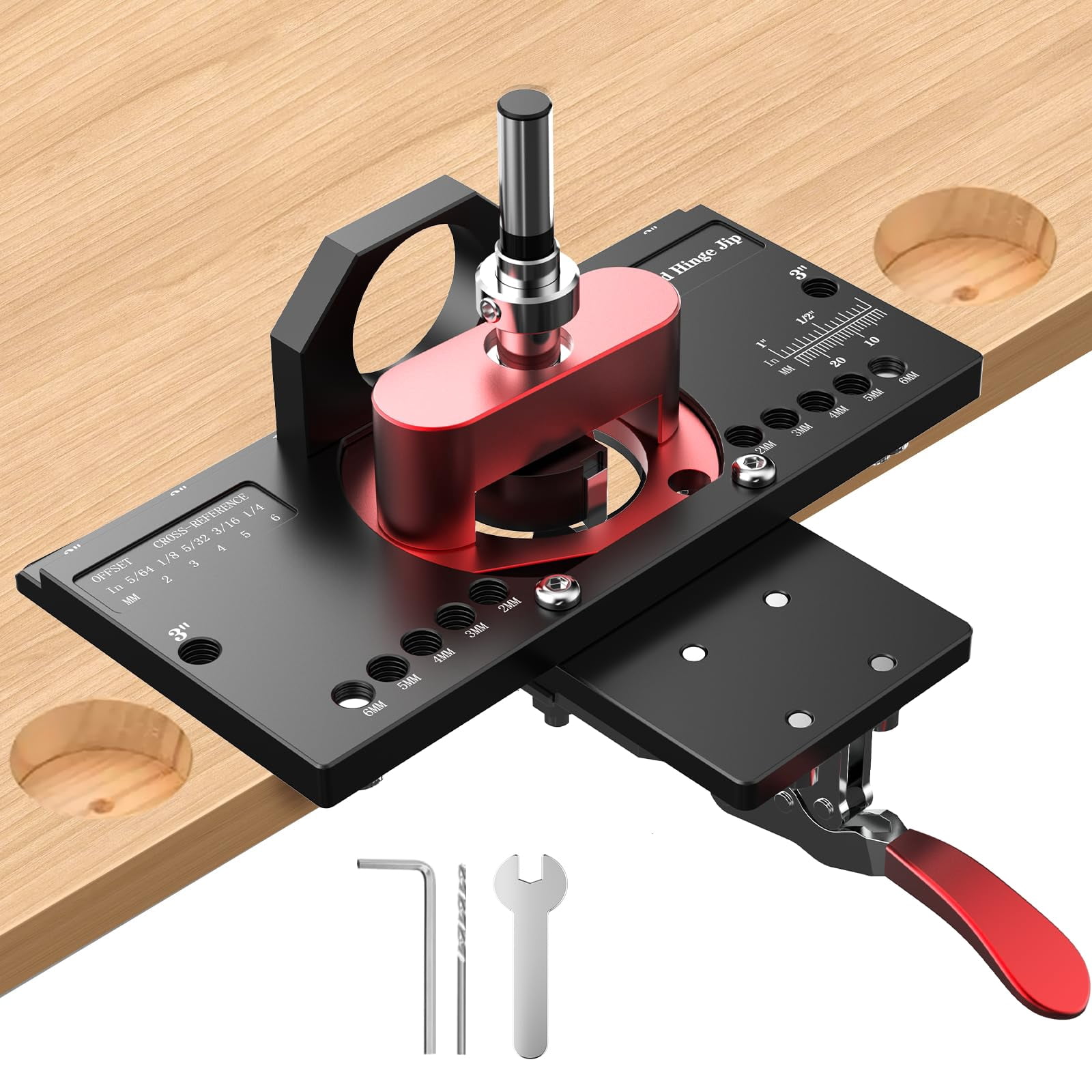 Concealed Hinge Jig With Quick Clamp And Dust Vacuum Adapter 35mm Cabinet Door Hinges Hole Drilling Hardware Jigs For Woodworking Mounting Tool