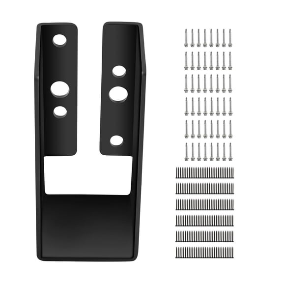 Concealed Joist Hanger 2x4 - 24 Pack, Outdoor Accent Bracket, Q235 Steel Plate, Powder-Coated for Beam & Swing Support