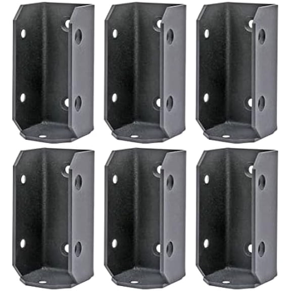 Concealed Joist Hanger 2x4(Actual Size: 3.5x1.5) Pergola Brackets Stainless Steel, Bracket for Wood, fit for 2x4 Beam, Fence, handrail Hardware, Deck Railing Brackets Connectors(6 Pack)