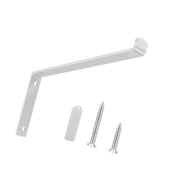 Concealed L Type Corner Brackets Rustproof Metal Shelf Support for Wall Mounted Furniture Bathroom Kitchen Organization