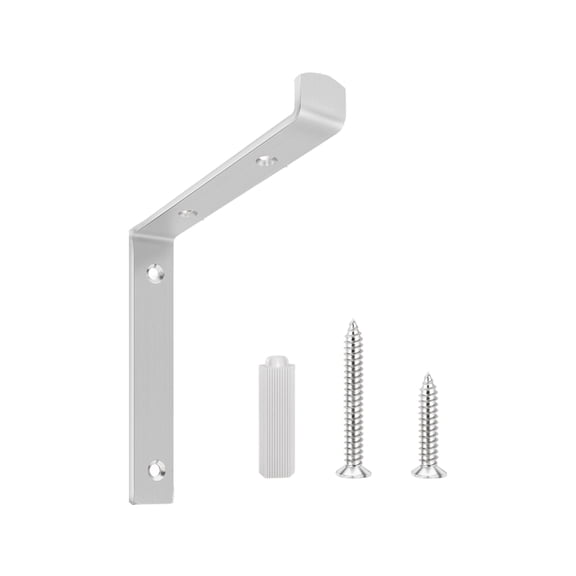Concealed L Type Corner Brackets Rustproof Metal Shelf Support for Wall Mounted Furniture Bathroom Kitchen Organization