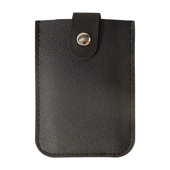 Concealed Pull-out Type ID Card Bag Storage Wallet Multi-purpose Credit Card Slot With Snap Button Business Card Storage Case