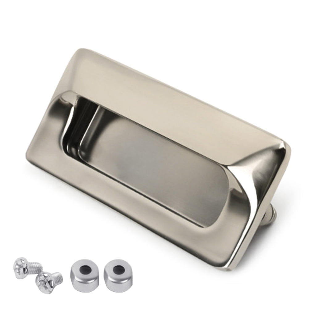 Concealed Steel Pulls Modern Inset Handles set for Cabinets & Furniture ...