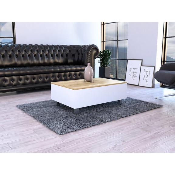 Multifunctional Lift Top Table / For Casual Home Relaxation / Features Smart Wheels