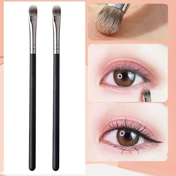 Concealer Brush Set Soft Round Head Makeup Tool for Under Eye & Eyeshadow Beauty Blending Brushes A506 Cosmetic 2PCS