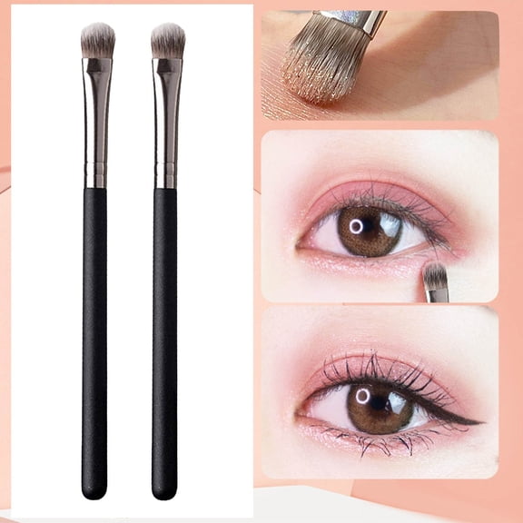 Concealer Brush Set Soft Round Head Makeup Tool for Under Eye & Eyeshadow Beauty Blending Brushes A506 Cosmetic 2PCS