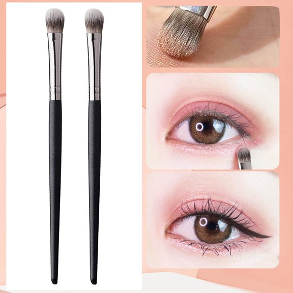Concealer Brush Set Soft Round Head Makeup Tool for Under Eye & Eyeshadow Beauty Blending Brushes A506 Cosmetic 2PCS