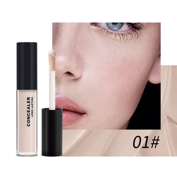 Concealer, Liquid Contouring Concealer, Full Coverage Makeup for Acne Dark Spots Dark Circles and Blemishes, Soft Matte Finish, Brightening Under-Eye Face Makeup