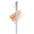 thumbnail image 1 of Concealer Makeup Brush Mini Angled Flat Detail Beauty Tool for Setting Concealing Blending with Concealer , White, 1 of 10