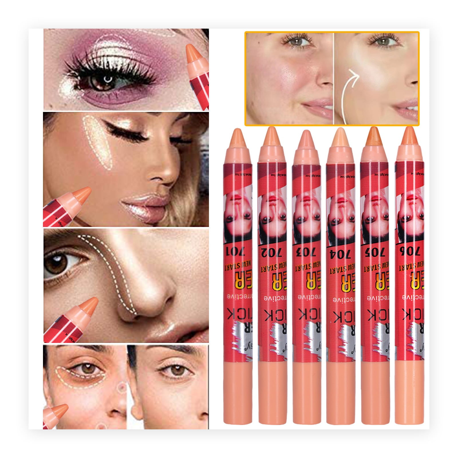 Concealer Pen Cover Marks Pore Concealer Highlight Shadow Under Eye