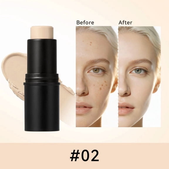 Concealer Stick 6 Colors, Full Coverage Concealer Highlighter & Contour Stick for Face, Brightener & Shadow Corrector, Creamy Buildable Makeup for Women, Travel-Friendly Makeup for Flawless Skin