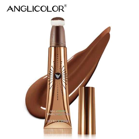 Concealer, highlighter and contouring matte waterproof, suitable for dark circles and spots around the eyes, facial concealer makeup,B