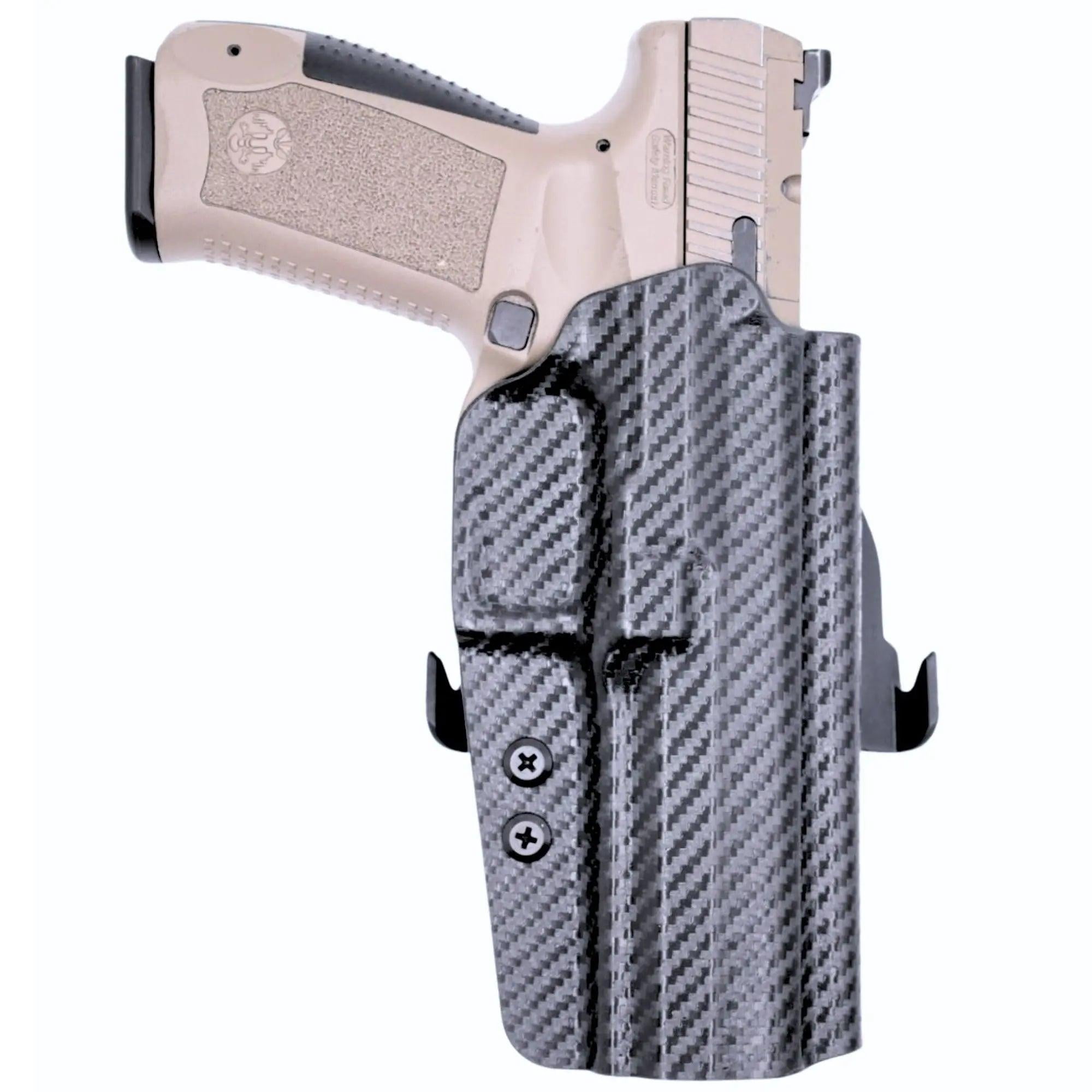 Canik TP9SFX Paddle Holster Carbon Fiber Black / Left Hand by Rounded Gear