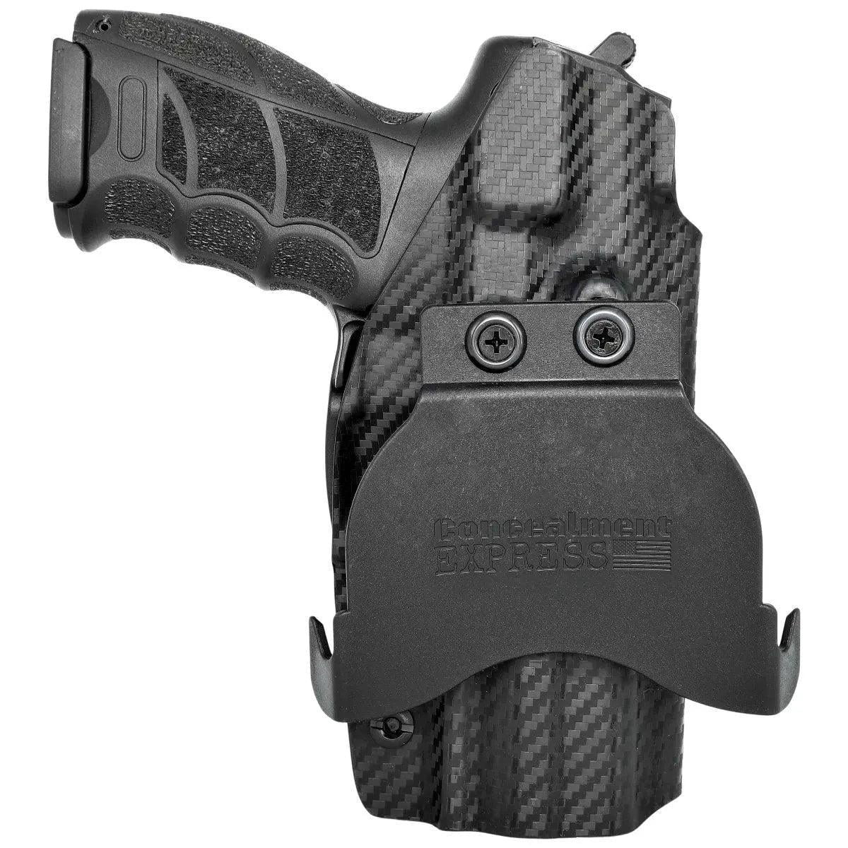 H&K P30 Paddle Holster Carbon Fiber Black / Left Hand by Rounded Gear