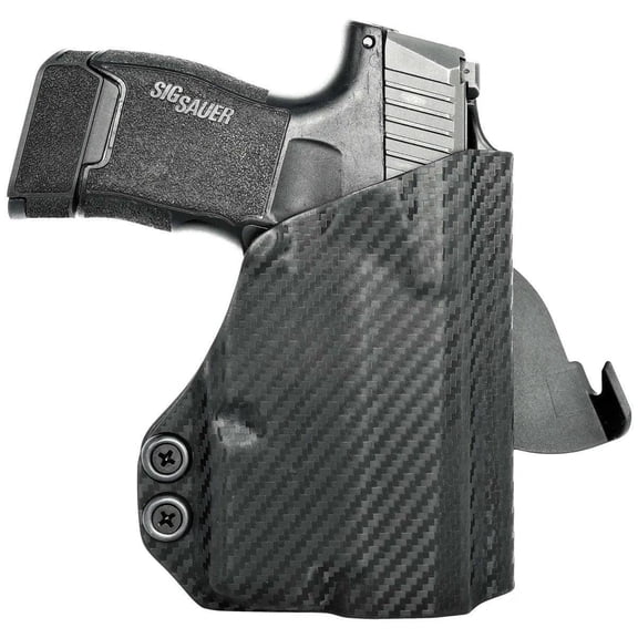 Sig Sauer P365 TLR6 Paddle Holster Carbon Fiber Black / Right Hand by Rounded Gear